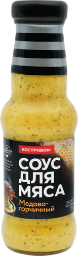 

Соус Костровок для мяса медово-горчичный 270 г