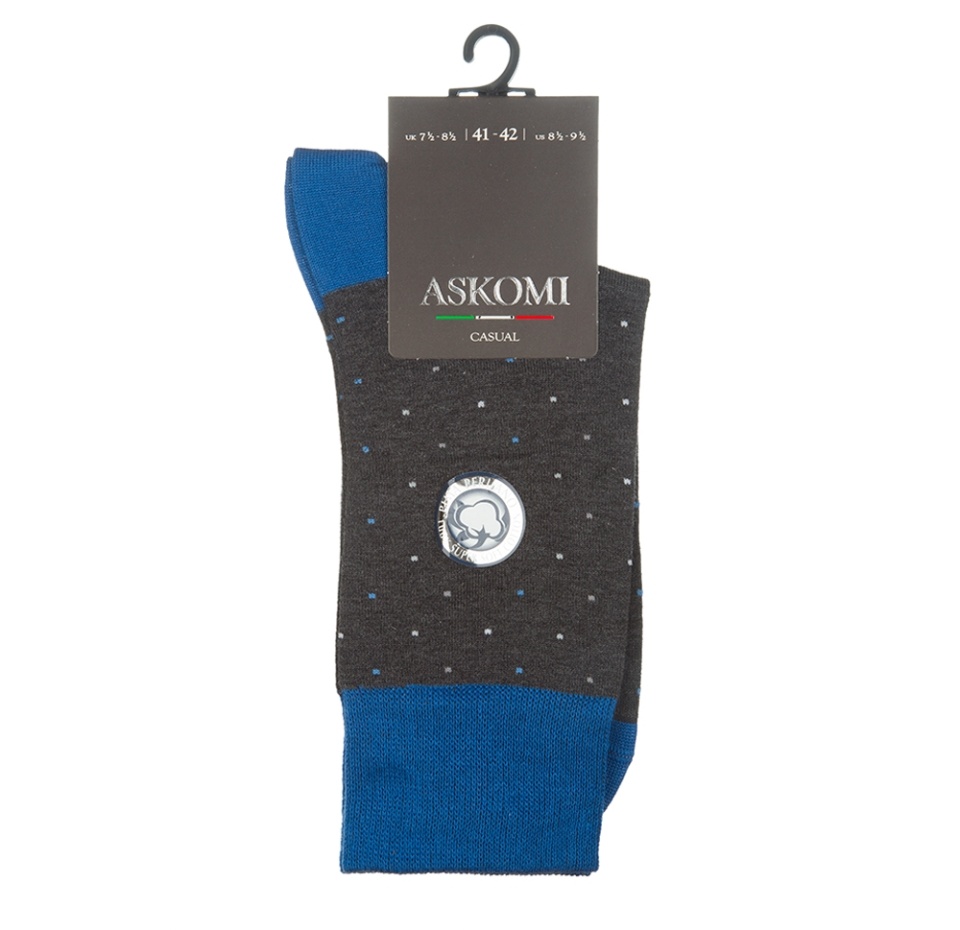 

Носки мужские Casual цвет тёмно-серый меланж, Askomi, р. 43-44, Россия
