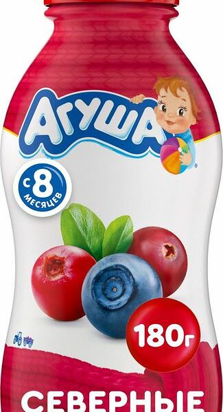 Йогурт питьевой Агуша Иммунити северные ягоды, 2.7%