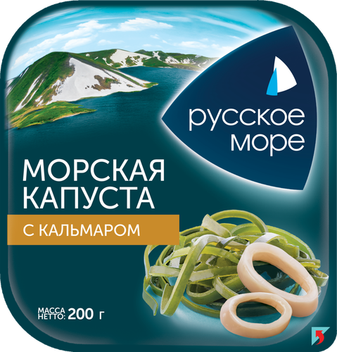 

Морская капуста Русское море с кальмаром 200 г