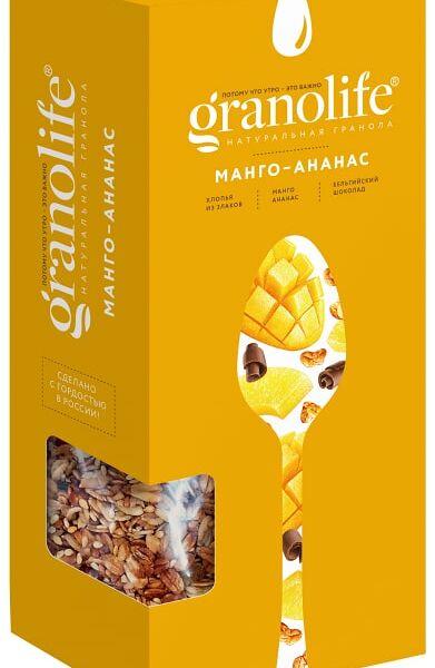 Гранола Granolife Манго-Ананас 400г