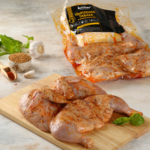 МясновЪ Цыпленок Табака в пряном маринаде для запекания