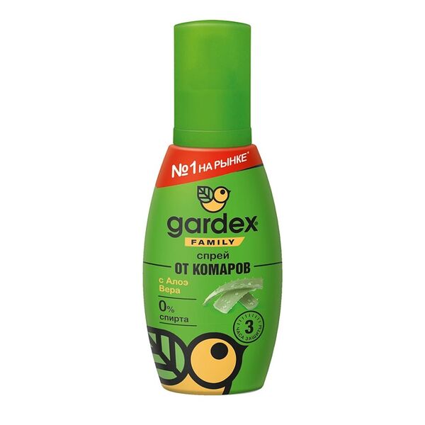 Спрей Gardex Family Алоэ-Вера от комаров 100 мл