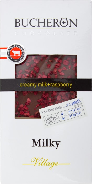 

Шоколад Bucheron Village молочный с кусочками малины 100 г