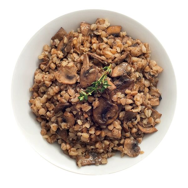 Гречка с шампиньонами 