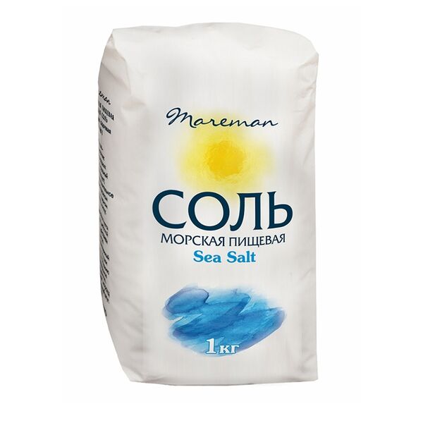 Соль морская Mareman помол №1 1 кг