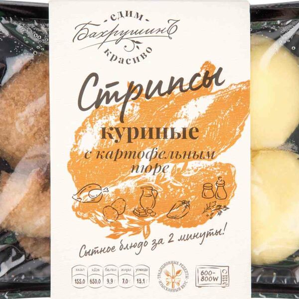 Стрипсы куриные БахрушинЪ с картофельным пюре