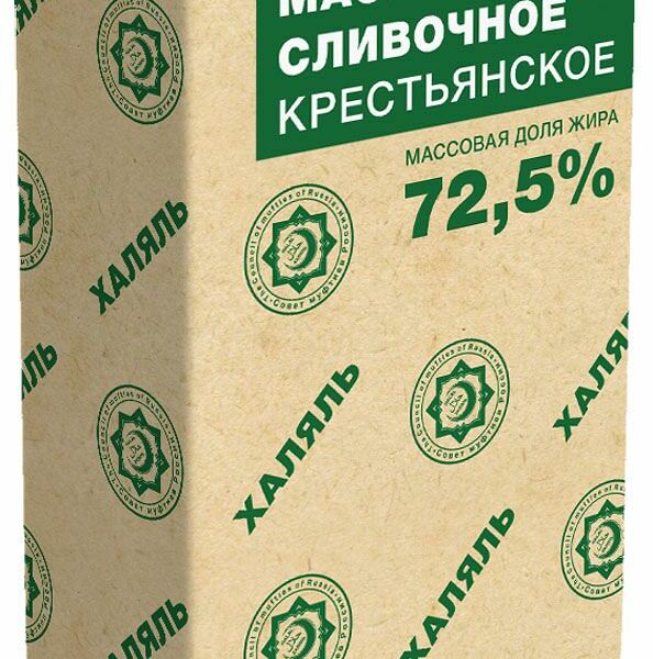 Сливочное масло Белый медведь Халяль крестьянское 72.5% бзмж