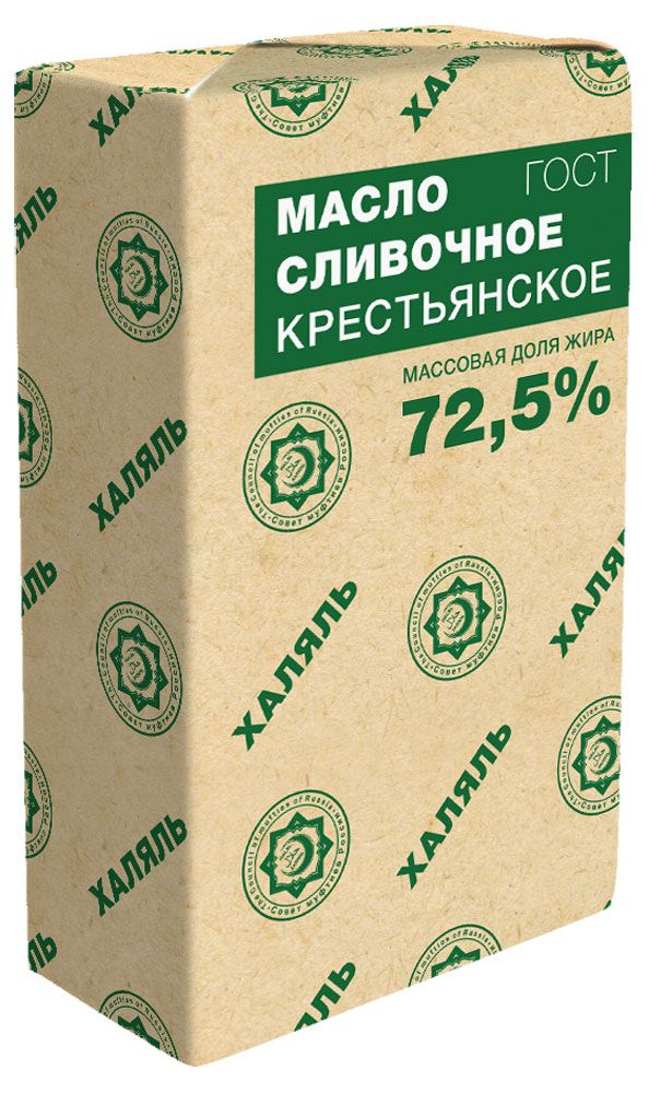 

Сливочное масло Белый медведь Халяль крестьянское 72.5% бзмж