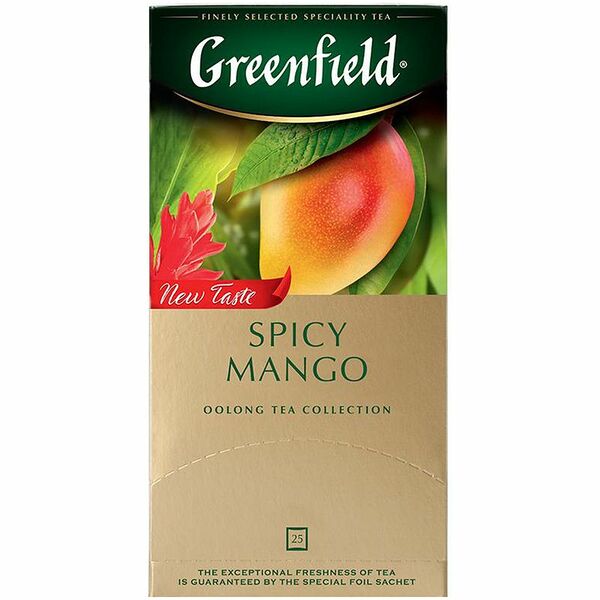 Чай зеленый Greenfield Oolong Spicy Mango 25пак, 37 г