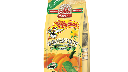 Семечки тыквенные От Мартина соленые неочищенные 100 г