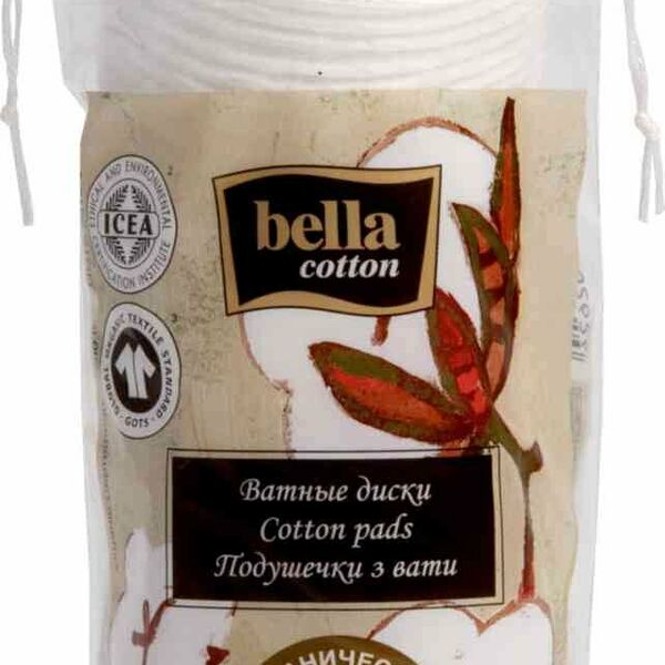 Ватные диски Bella Cotton Органический хлопок, 60 шт.