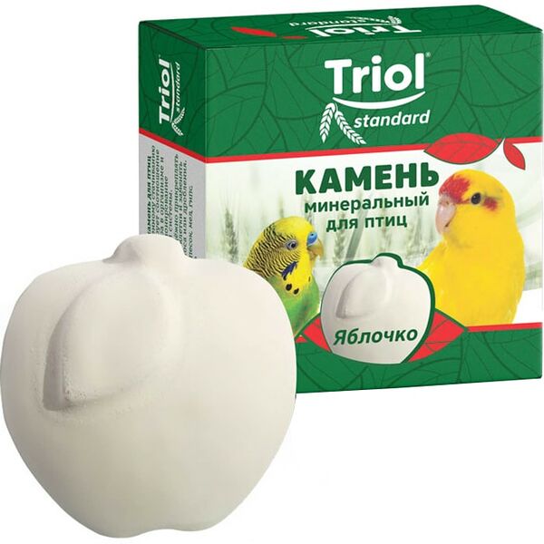 Камень для птиц Triol Standard минеральный Яблочко