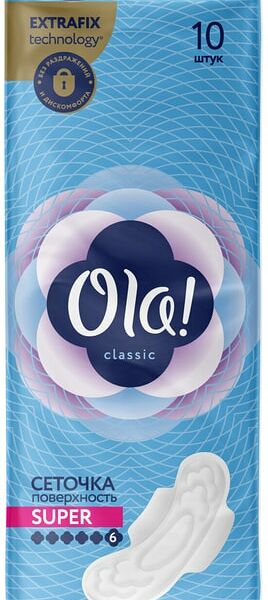 Прокладки Ola! Wings Super Top Dry 10шт