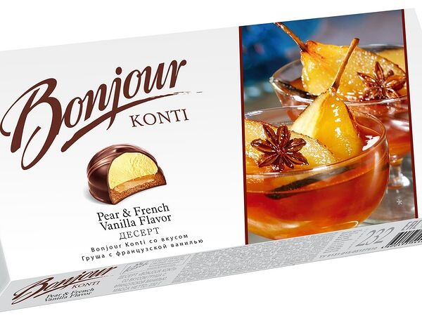 Десерт Bonjour груша с французской ванилью 232г