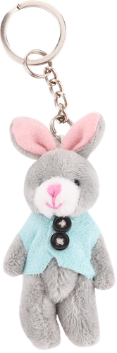 

Игрушка-брелок Homeclub Кролик в одежде 8 см, текстиль, в ассортименте