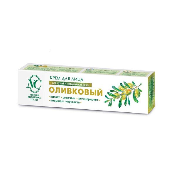 Крем для лица Невская Косметика Оливковый, для сухой и нормальной кожи, 40 мл