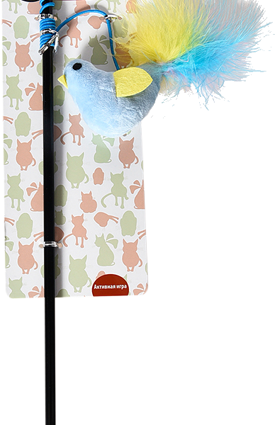 Удочка-дразнилка с кошачьей мятой