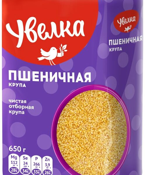 Крупа Увелка Пшеничная отборная 650г