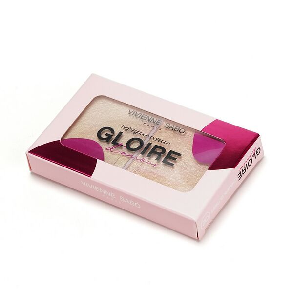 Хайлайтер для лица Vivienne Sabo Gloire Damour тон 02 палетка мини