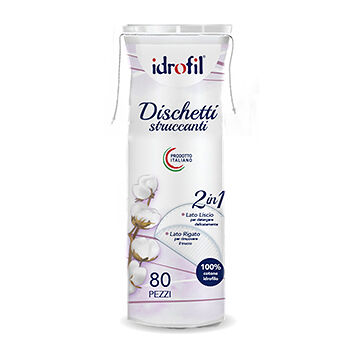Ватные диски idrofil для снятия макияжа 80шт., Италия