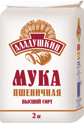 

Мука пшеничная Аладушкин высший сорт 2 кг