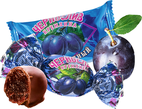 Конфеты Кремлина Чернослив в шоколаде, вес ~0.25 кг