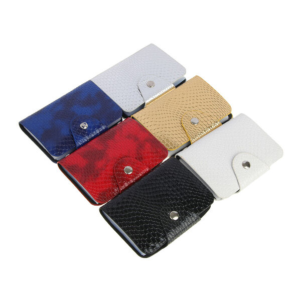 Юl визитница-картхолдер с фактурой питон на 26 карт , пвх, 10,2х7,5х1,5см, 6 цветов