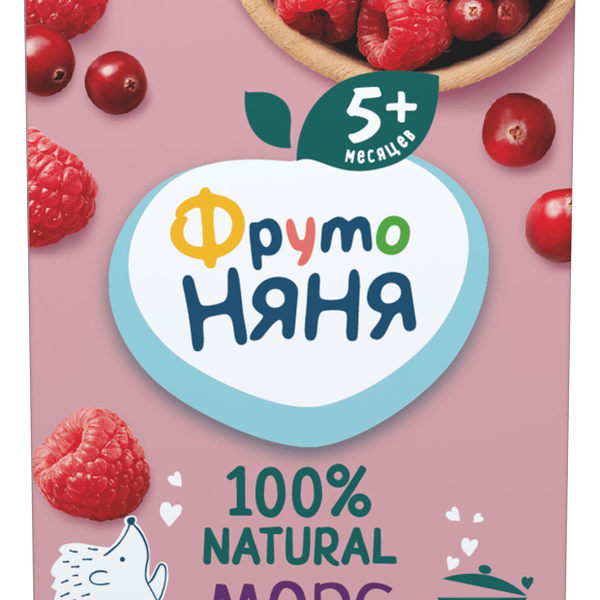 Морс детский Фрутоняня клюква-малина