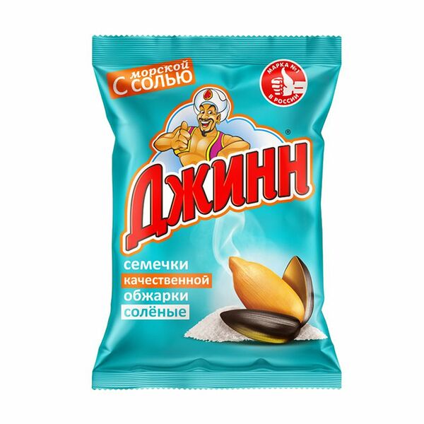 Семечки подсолнечника жареные Джинн с морской солью 140 г