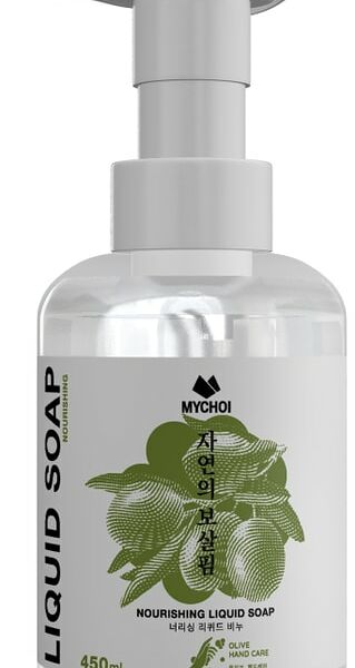 Жидкое мыло для рук Mychoi питательное с оливой 450мл