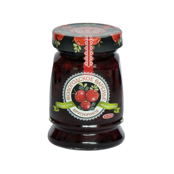 Варенье ВОЛОГОДСКОЕ ВАРЕНЬЕ Брусничное, 370г