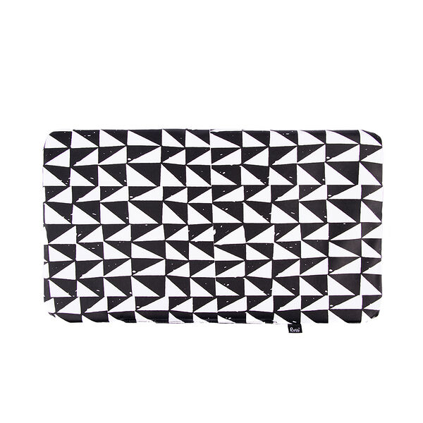 Подушка в переноску 48х27х2см Скандинавия, черно-белая