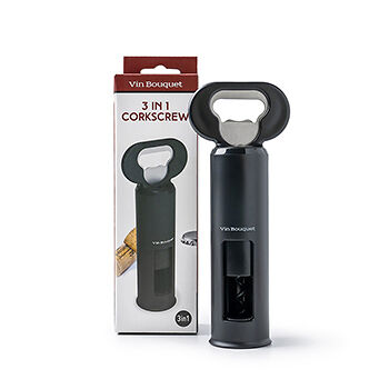 Винтовой штопор Vin Bouquet 3 в 1 штопор, обрезатель фольги, открывалка, Китай
