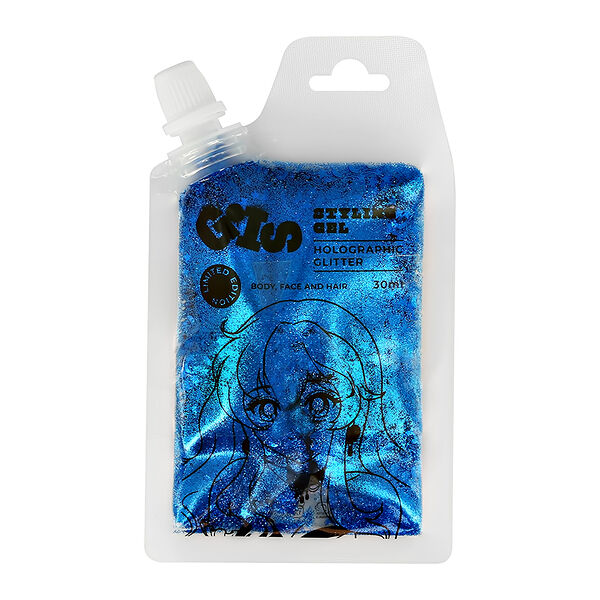 Глиттер-гель Gis для волос, лица и тела Cosmic Blue 30 мл