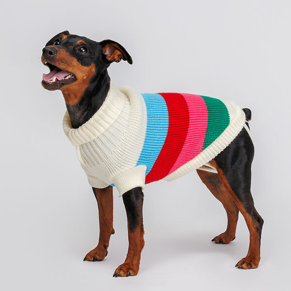 Свитер полосатый разноцветный 25см