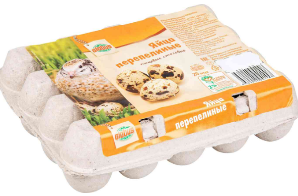 Яйца перепелиные пищевые столовые Глобус, 20 шт.