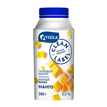 Йогурт Viola Clean Label с манго 0.4% 280г