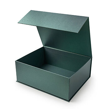 Коробка подарочная на магните Азбука Вкуса Зеленая 28х35х13 Россия