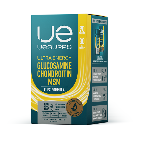 Uesupps Ultra Energy Флекс Формула Глюкозамин Хондроитин МСМ Таблетки 90 шт