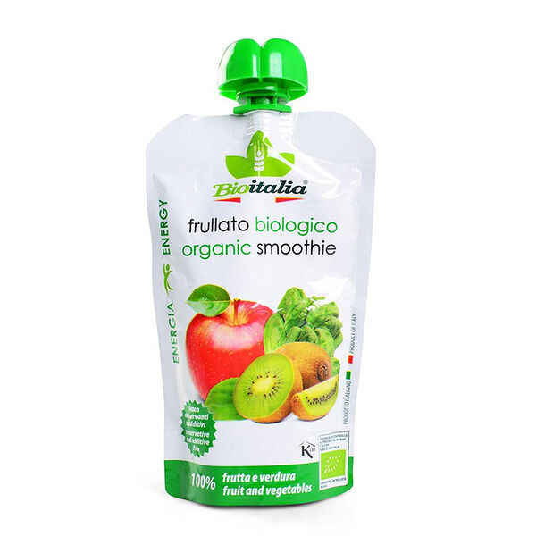 Пюре из яблока, киви и шпината Bioitalia смузи