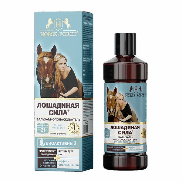 Лошадиная сила Бальзам-ополаскиватель с коллагеном и провитамином B5 500 мл