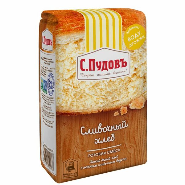 Смесь для выпечки С. Пудовъ Сливочный хлеб 500 г