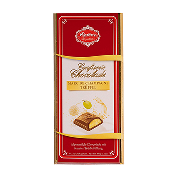 

Шоколад молочный Reber Mozart AlpenVollmilch с ореховым пралине и марципаном, 100г