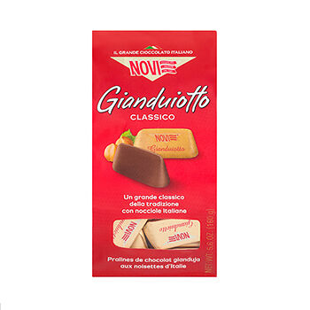 Конфеты Novi из молочного шоколада с начинкой шоколад Джандуйя 160г, Италия