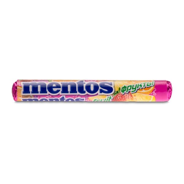 Драже жевательные Mentos Фрукты, 37 г