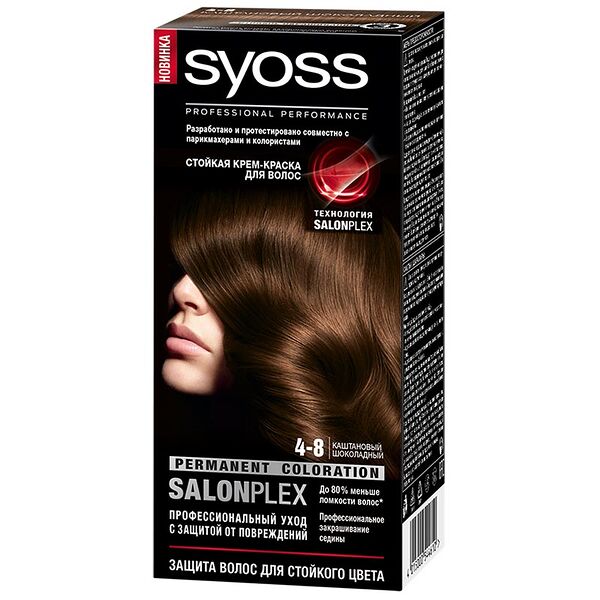 Краска для волос Syoss SalonPlex каштановый шоколадный