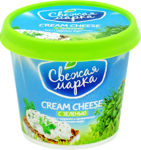 

Крем Свежая марка Cream Cheese с творогом c зеленью 55% с змж 140 г
