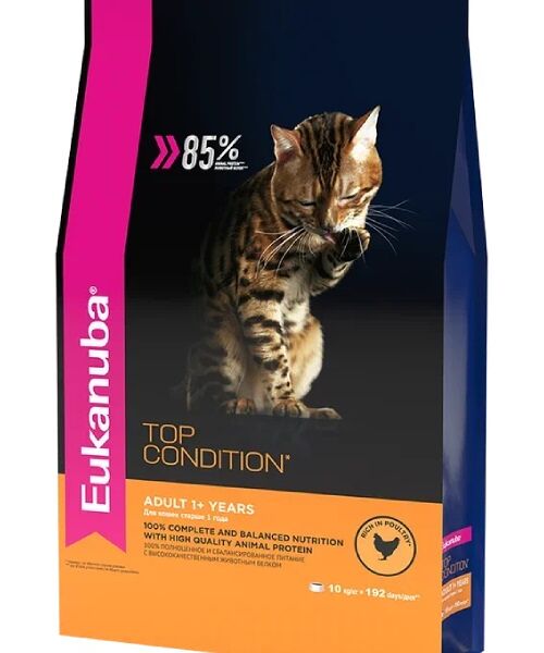 Eukanuba Cat для взрослых кошек Домашняя птица
