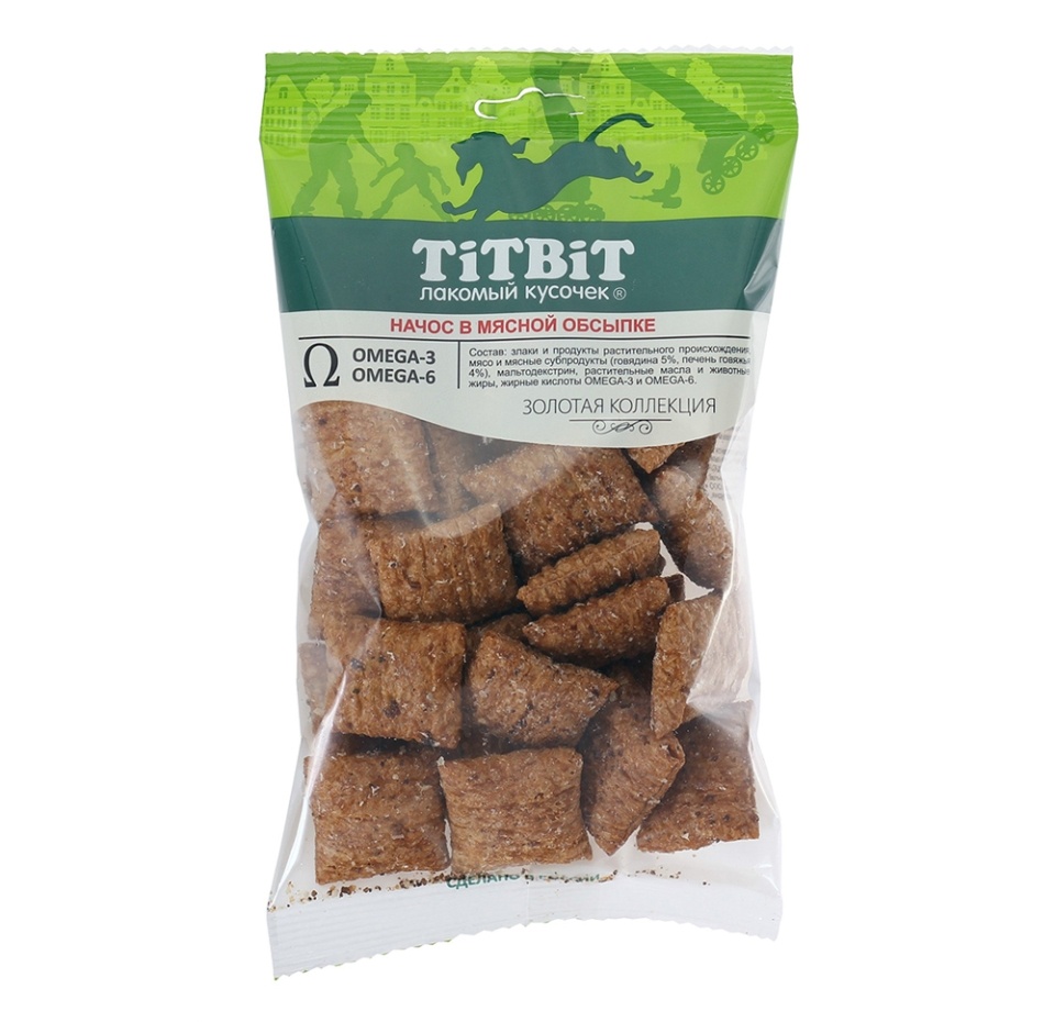 

TiTBiT Начос в мясной обсыпке для собак Золотая коллекция Говядина